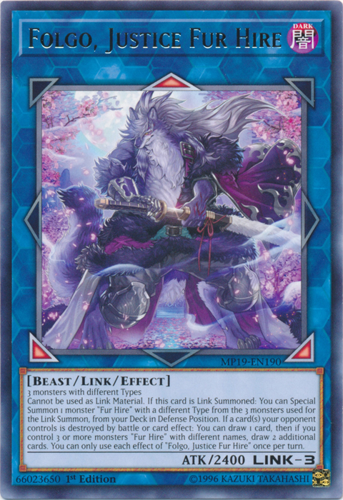 Folgo, Justice Fur Hire [MP19-EN190] Rare | Play N Trade Winnipeg