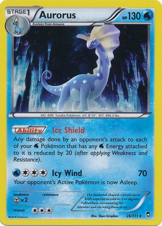 Aurorus (26/111) (Cosmos Holo) [XY: Furious Fists] | Play N Trade Winnipeg