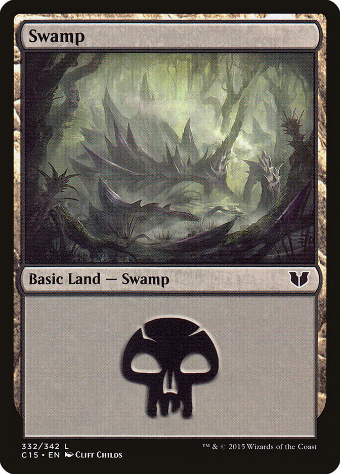 Swamp (332) [Commander 2015] | Play N Trade Winnipeg