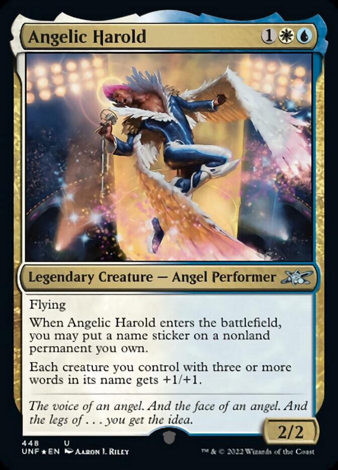 Angelic Harold (Galaxy Foil) [Unfinity] | Play N Trade Winnipeg