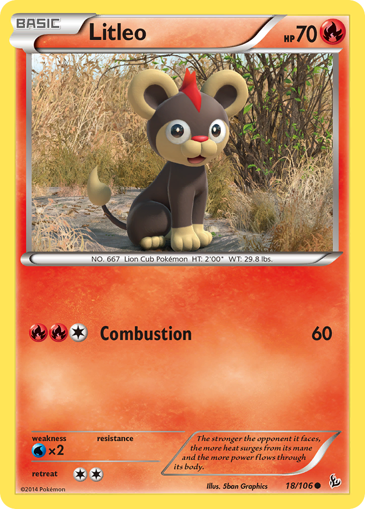 Litleo (18/106) [XY: Flashfire] | Play N Trade Winnipeg