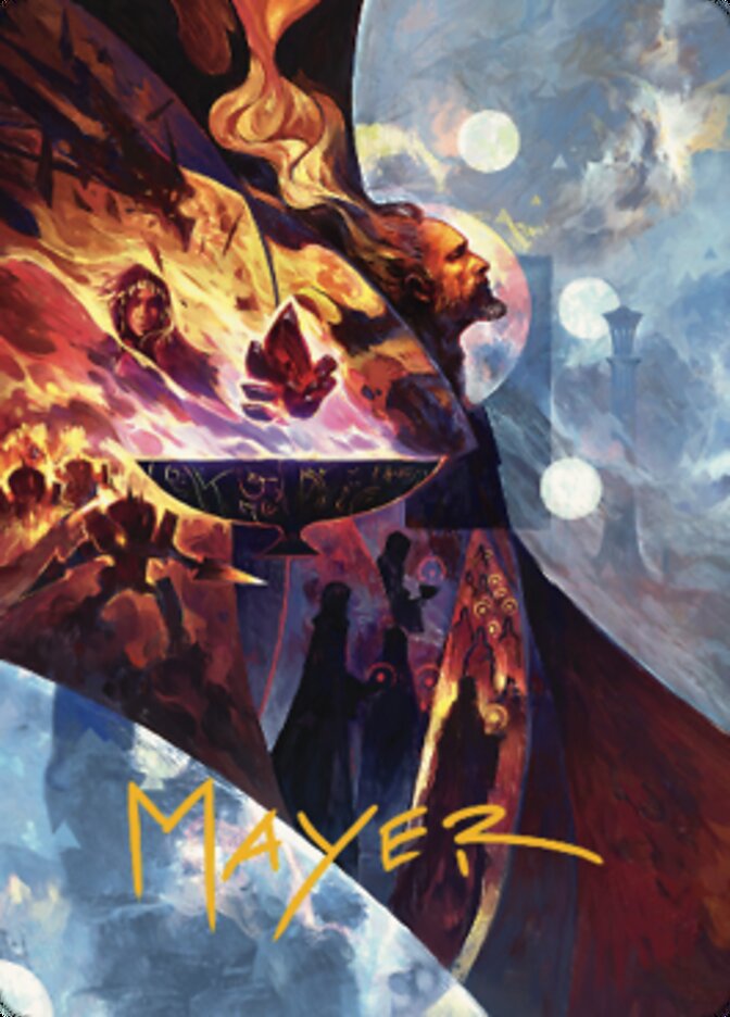 Urza's Command Art Card (Gold-Stamped Signature) [The Brothers' War Art Series] | Play N Trade Winnipeg