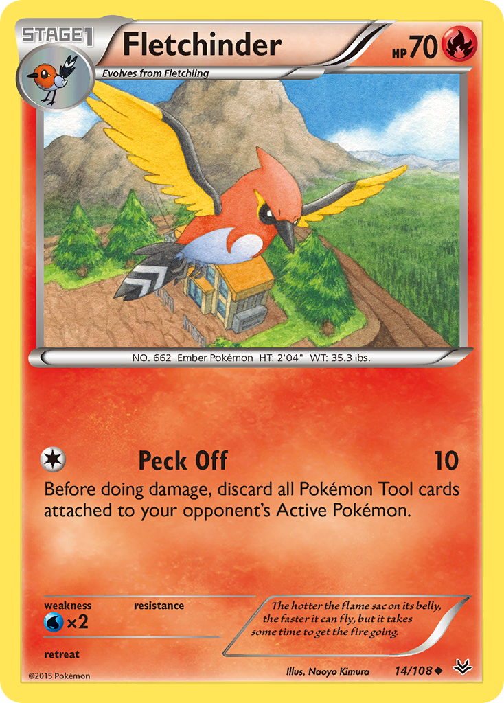 Fletchinder (14/108) [XY: Roaring Skies] | Play N Trade Winnipeg