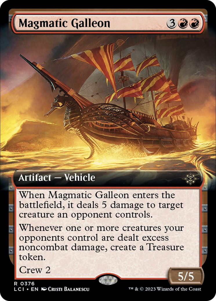 Magmatic Galleon (Extended Art) [The Lost Caverns of Ixalan] | Play N Trade Winnipeg