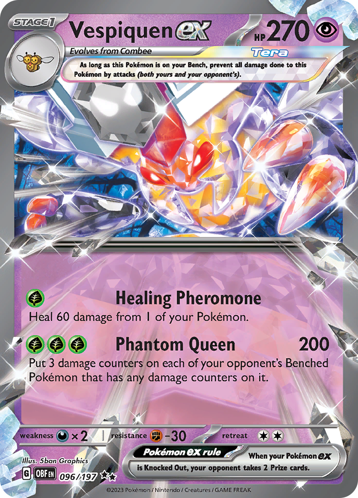 Vespiquen ex (096/197) [Scarlet & Violet: Obsidian Flames] | Play N Trade Winnipeg