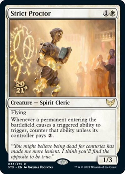 Strict Proctor [Strixhaven: School of Mages Prerelease Promos] | Play N Trade Winnipeg