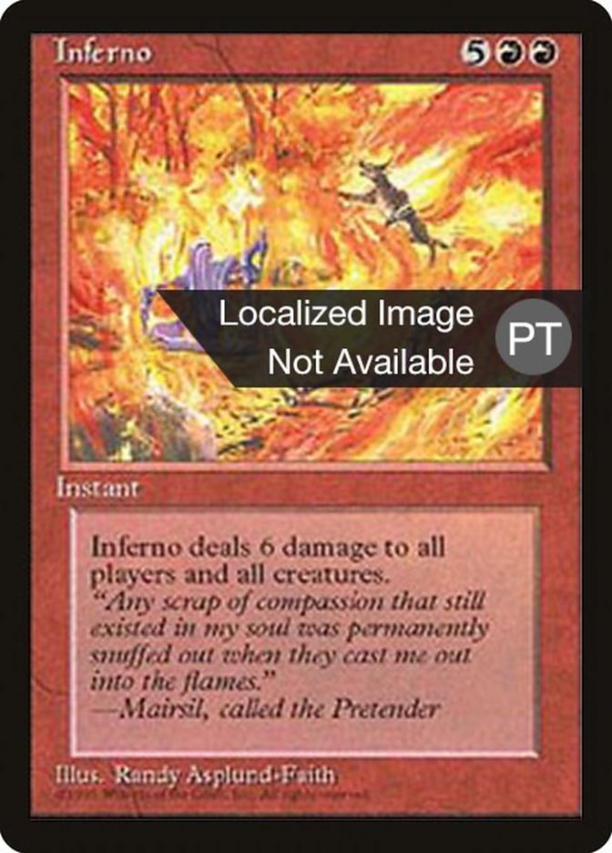 Inferno [Fourth Edition (Foreign Black Border)] | Play N Trade Winnipeg