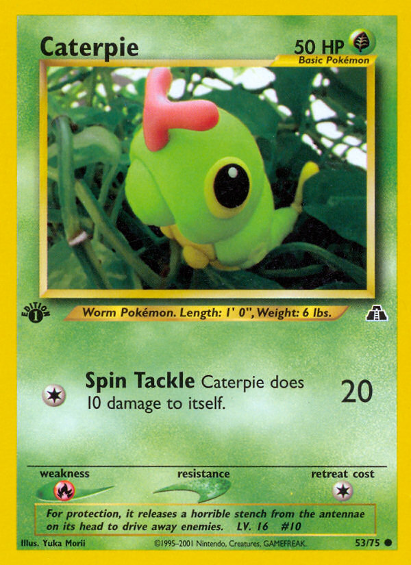 Caterpie (53/75) [Neo Discovery 1st Edition] | Play N Trade Winnipeg