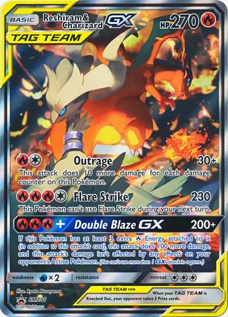 Reshiram & Charizard GX (SM201) (Jumbo Card) [Sun & Moon: Black Star Promos] | Play N Trade Winnipeg