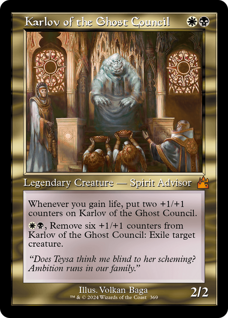 Karlov of the Ghost Council (Retro Frame) [Ravnica Remastered] | Play N Trade Winnipeg