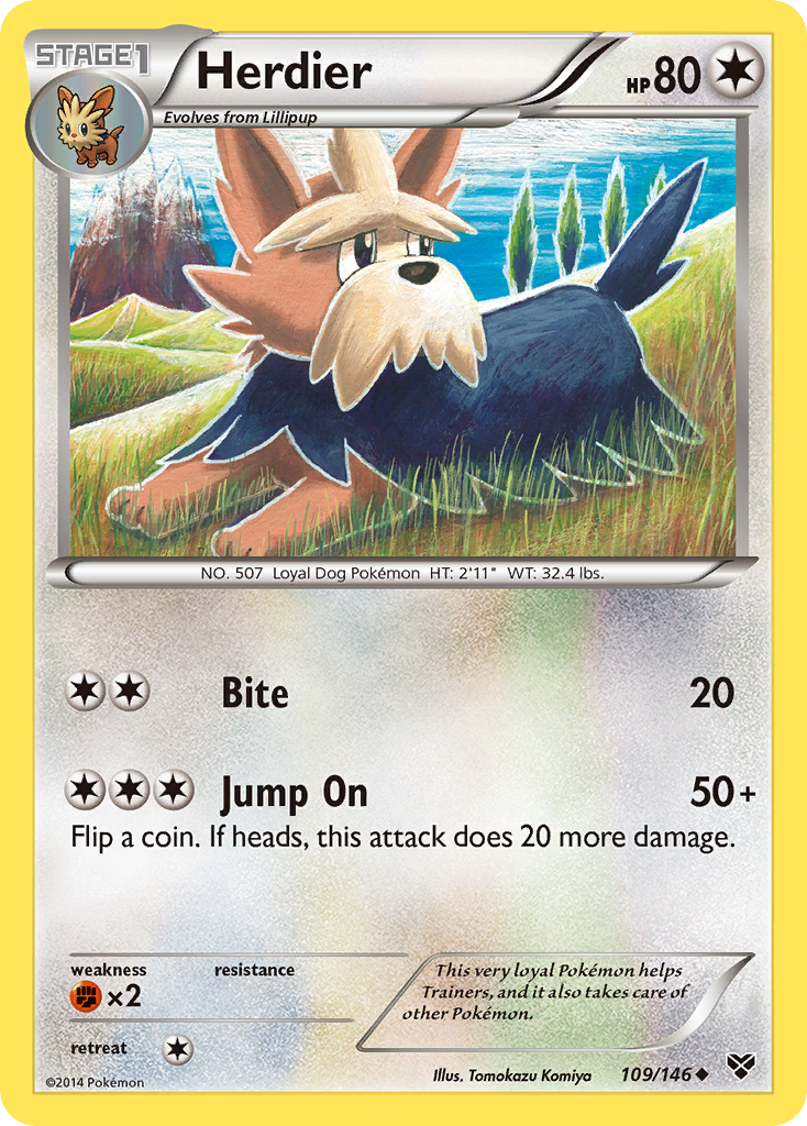 Herdier (109/146) [XY: Base Set] | Play N Trade Winnipeg