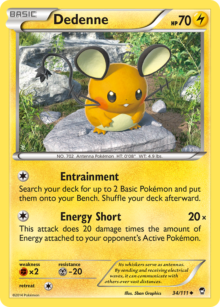 Dedenne (34/111) [XY: Furious Fists] | Play N Trade Winnipeg