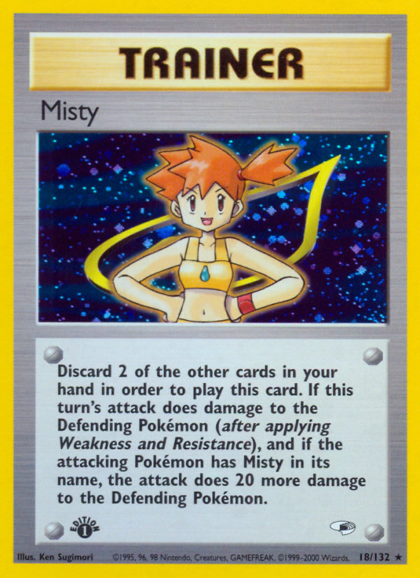 Misty (18/132) [Gym Heroes 1st Edition] | Play N Trade Winnipeg