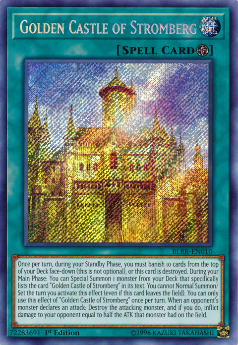 Golden Castle of Stromberg [BLRR-EN010] Secret Rare | Play N Trade Winnipeg