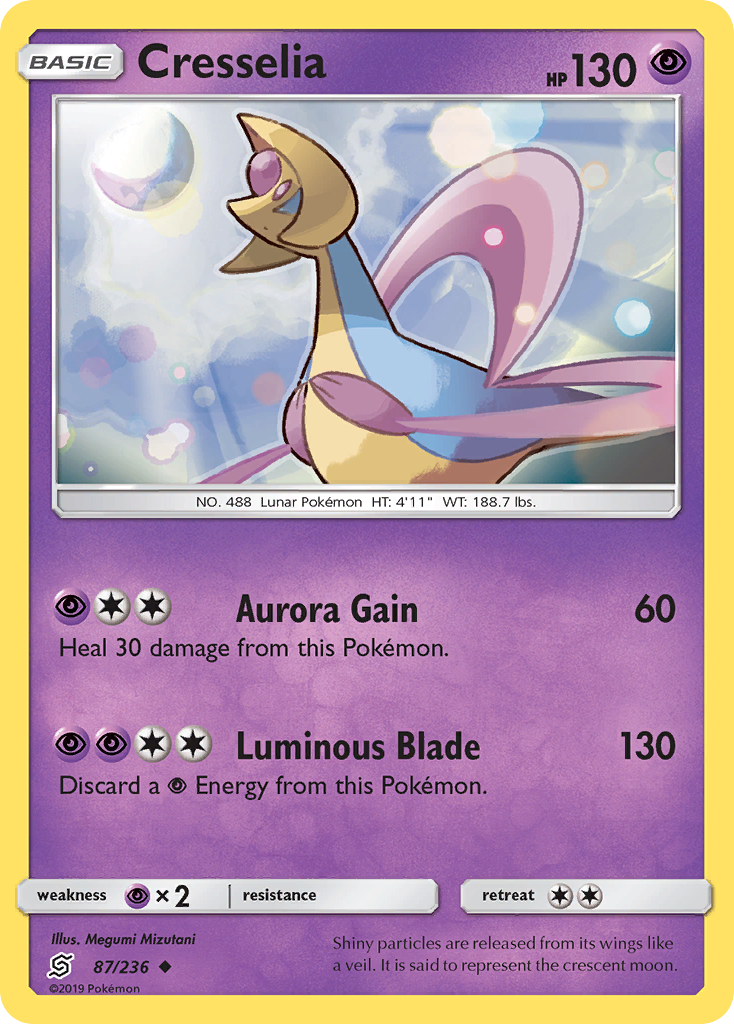 Cresselia (87/236) [Sun & Moon: Unified Minds] | Play N Trade Winnipeg