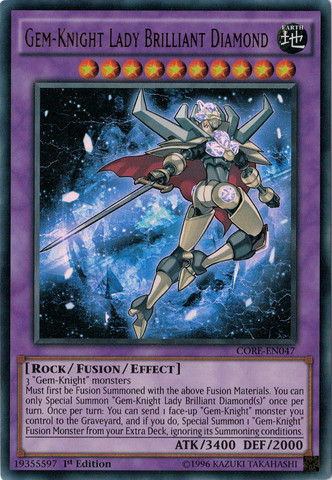 Gem-Knight Lady Brilliant Diamond [CORE-EN047] Ultra Rare | Play N Trade Winnipeg