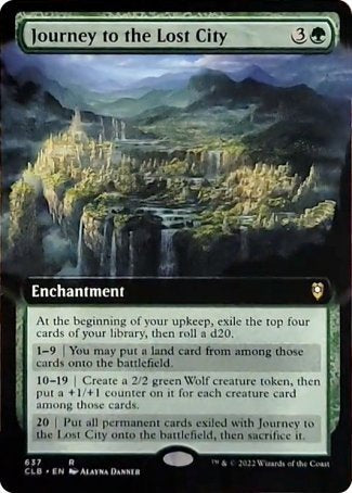 Journey to the Lost City (Extended Art) [Commander Legends: Battle for Baldur's Gate] | Play N Trade Winnipeg