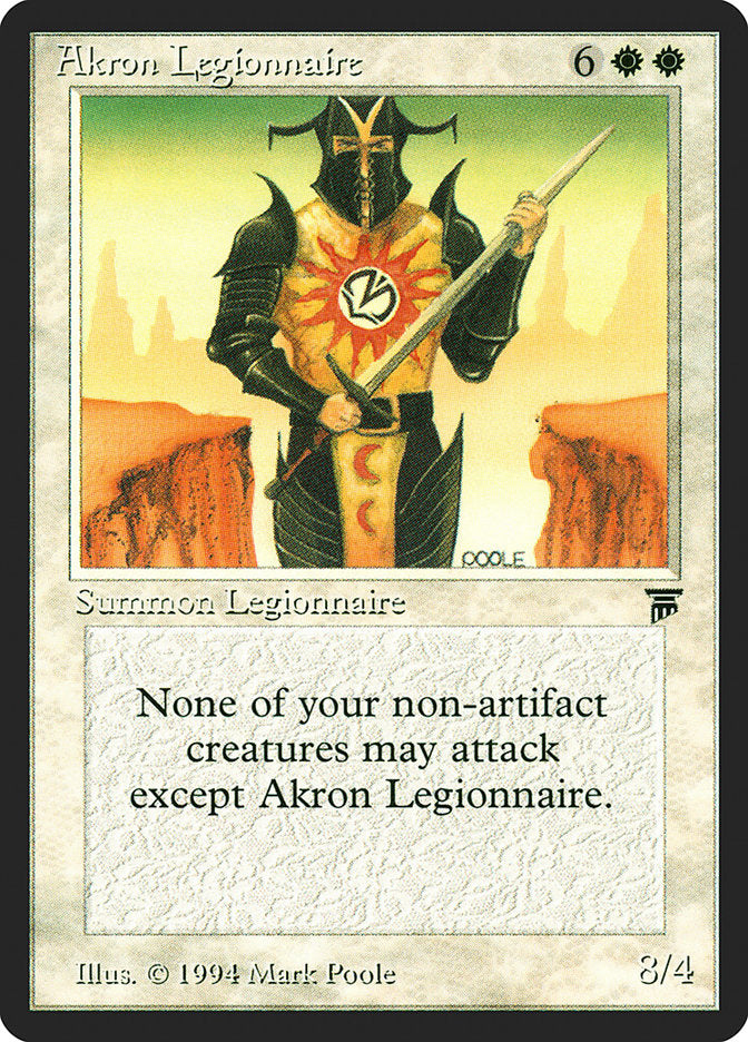 Akron Legionnaire [Legends] | Play N Trade Winnipeg