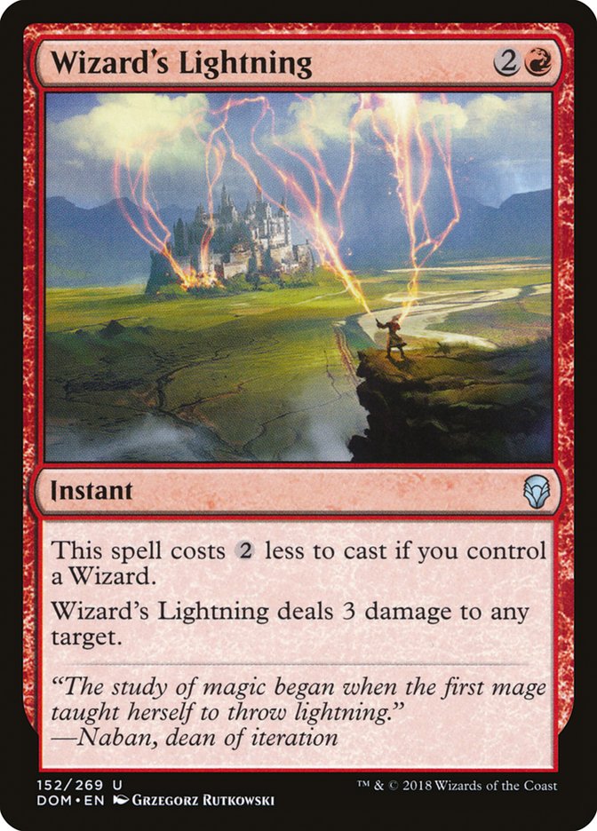 Wizard's Lightning [Dominaria] | Play N Trade Winnipeg