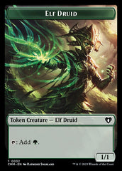 Saproling // Elf Druid Double-Sided Token [Commander Masters Tokens] | Play N Trade Winnipeg