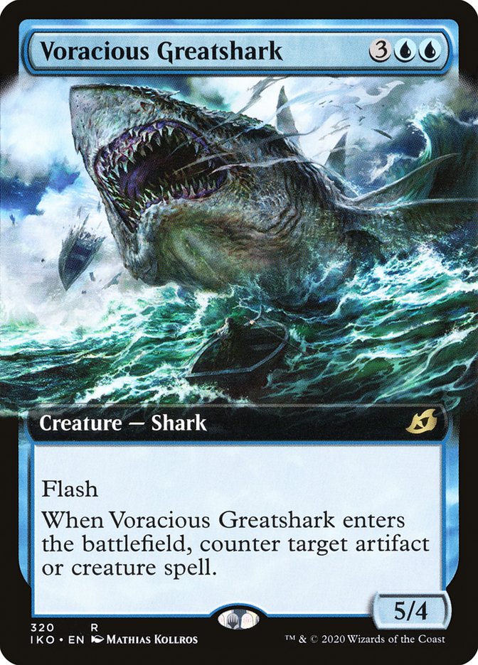 Voracious Greatshark (Extended Art) [Ikoria: Lair of Behemoths] | Play N Trade Winnipeg