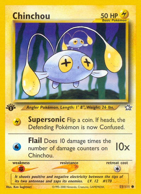 Chinchou (55/111) [Neo Genesis 1st Edition] | Play N Trade Winnipeg