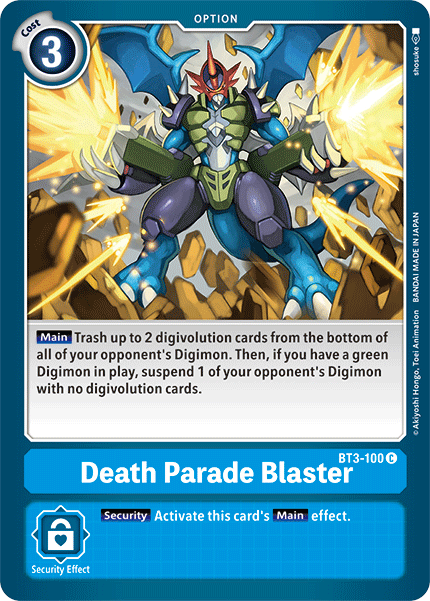 Death Parade Blaster [BT3-100] [Release Special Booster Ver.1.5] | Play N Trade Winnipeg