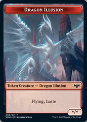 Insect // Dragon Illusion Double-sided Token [Innistrad: Crimson Vow Tokens] | Play N Trade Winnipeg