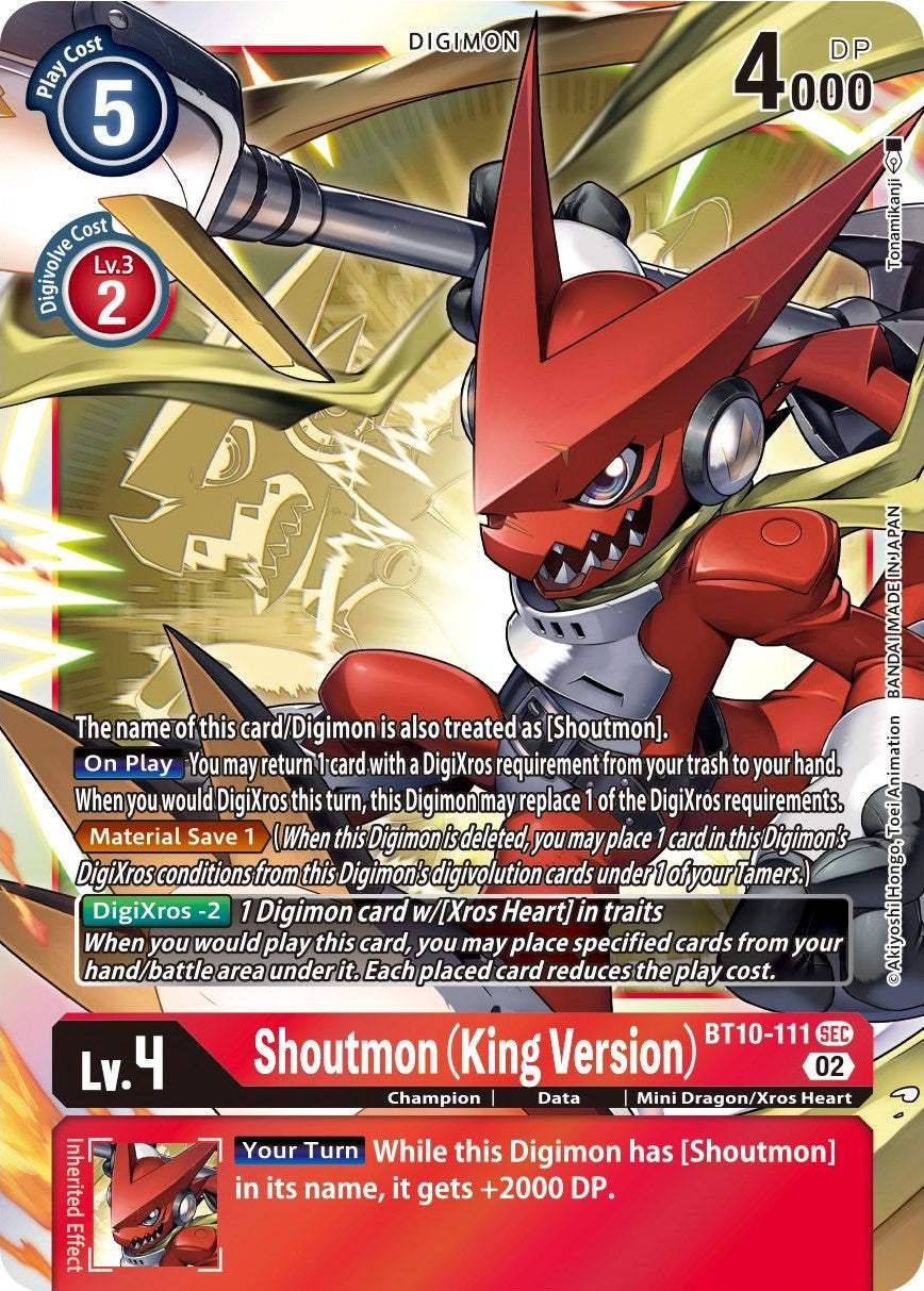 Shoutmon (King Version) [BT10-111] [Xros Encounter] | Play N Trade Winnipeg