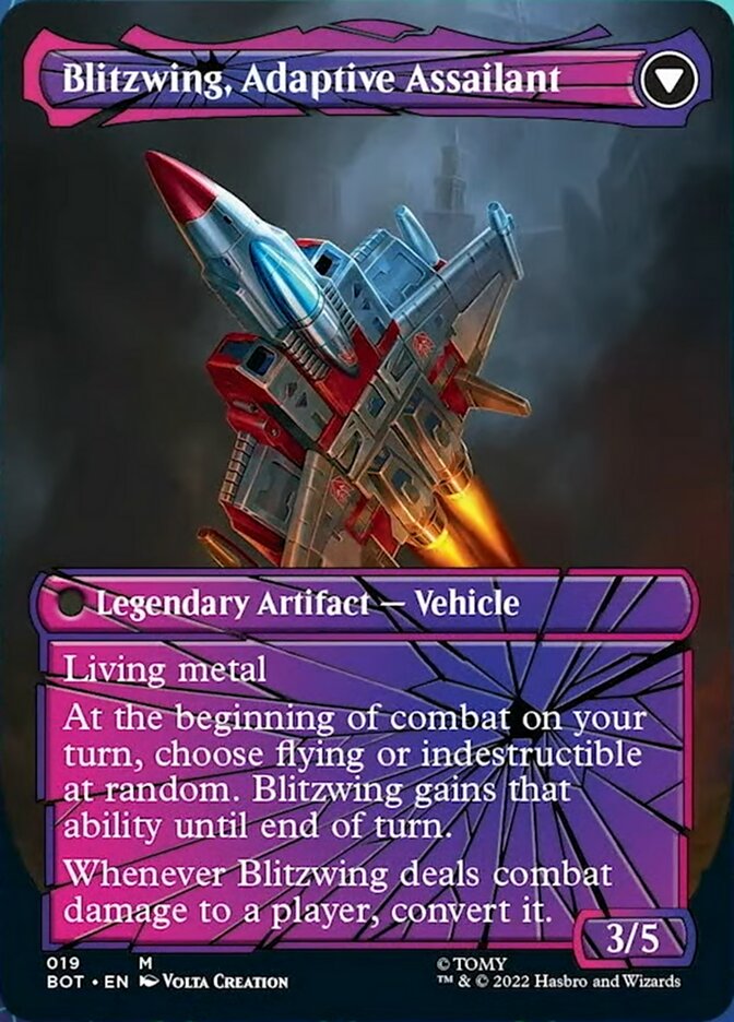 Blitzwing, Cruel Tormentor // Blitzwing, Adaptive Assailant (Shattered Glass) [Universes Beyond: Transformers] | Play N Trade Winnipeg