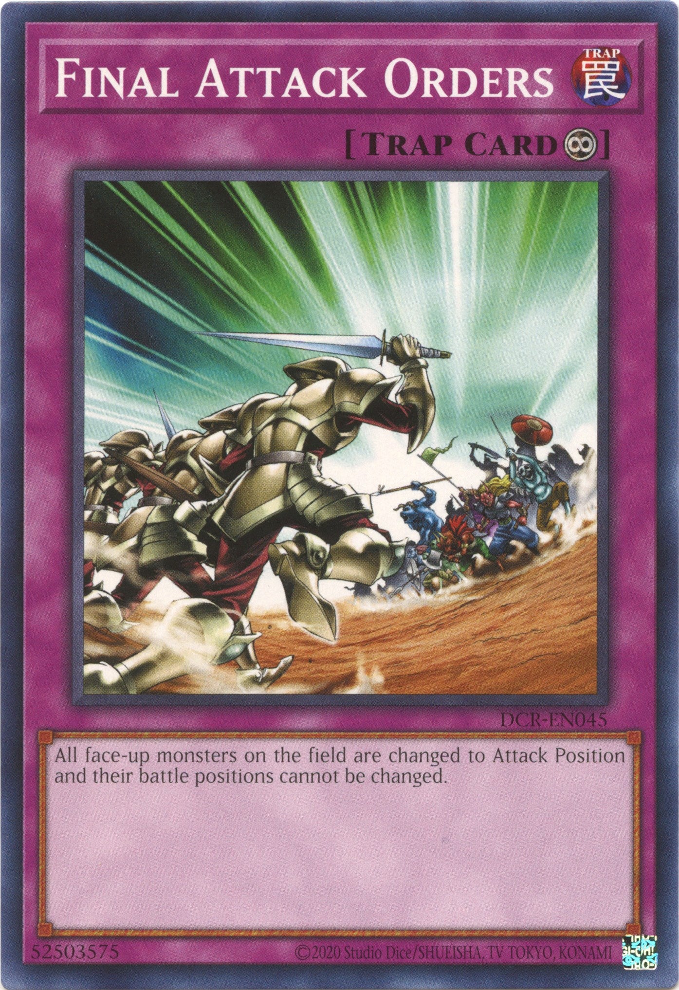 Final Attack Orders (25th Anniversary) [DCR-EN045] Common | Play N Trade Winnipeg