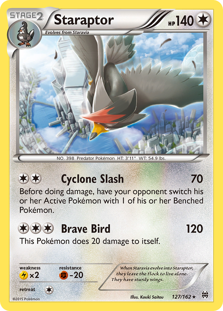 Staraptor (127/162) [XY: BREAKthrough] | Play N Trade Winnipeg