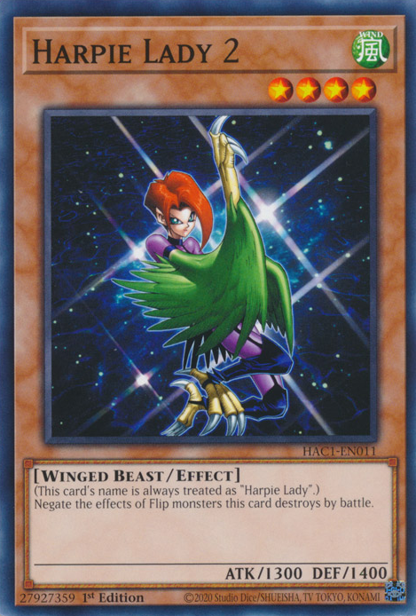 Harpie Lady 2 [HAC1-EN011] Common | Play N Trade Winnipeg