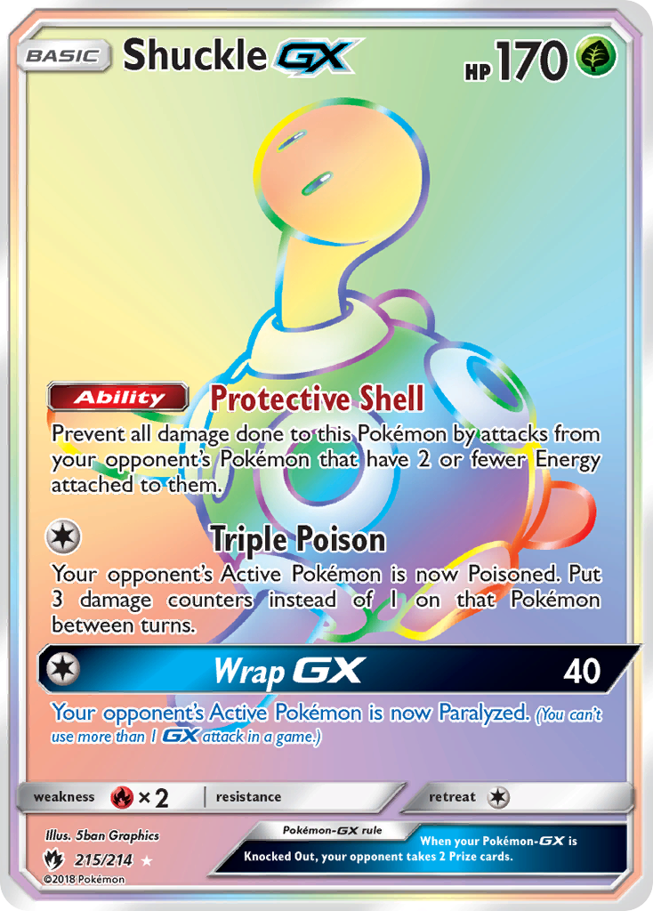 Shuckle GX (215/214) [Sun & Moon: Lost Thunder] | Play N Trade Winnipeg