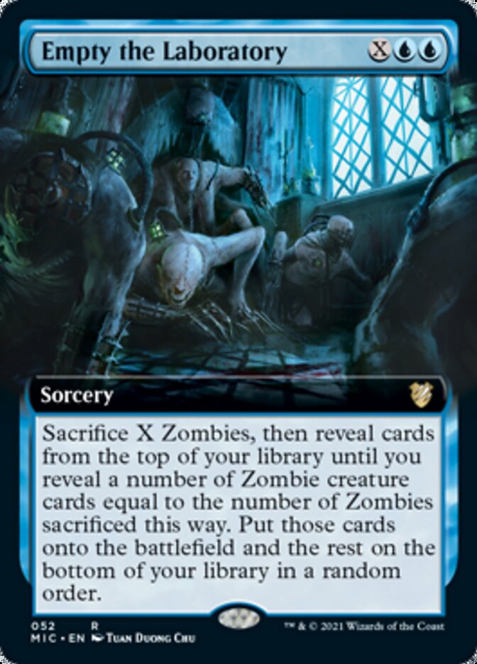 Empty the Laboratory (Extended) [Innistrad: Midnight Hunt Commander] | Play N Trade Winnipeg