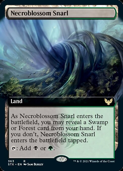Necroblossom Snarl (Extended) [Strixhaven: School of Mages] | Play N Trade Winnipeg
