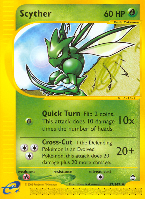 Scyther (57/147) [Aquapolis] | Play N Trade Winnipeg