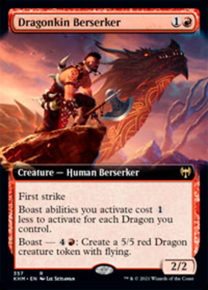 Dragonkin Berserker (Extended Art) [Kaldheim] | Play N Trade Winnipeg