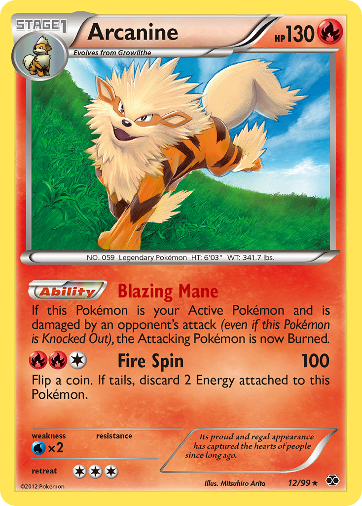 Arcanine (12/99) [Black & White: Next Destinies] | Play N Trade Winnipeg