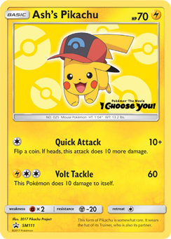 Ash's Pikachu (SM111) [Sun & Moon: Black Star Promos] | Play N Trade Winnipeg