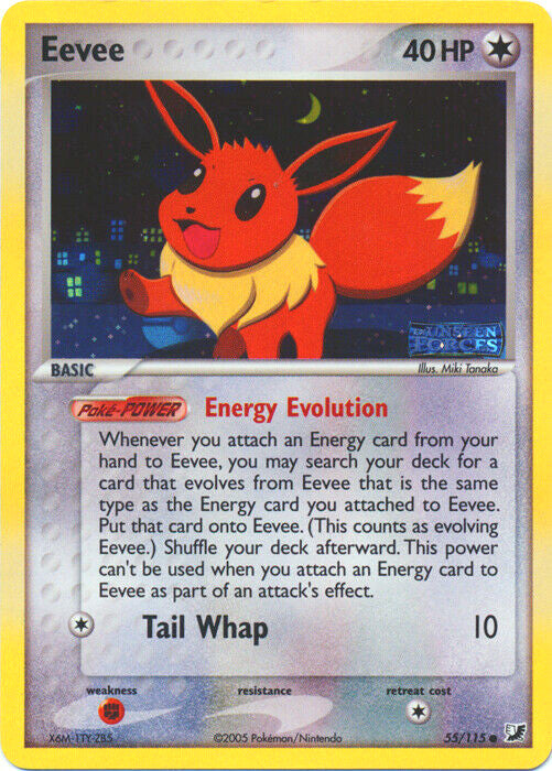 Eevee (55/115) (Stamped) [EX: Unseen Forces] | Play N Trade Winnipeg