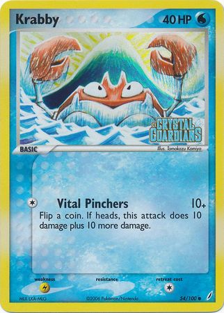 Krabby (54/100) (Stamped) [EX: Crystal Guardians] | Play N Trade Winnipeg