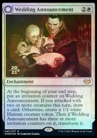 Wedding Announcement // Wedding Festivity [Innistrad: Crimson Vow Prerelease Promos] | Play N Trade Winnipeg