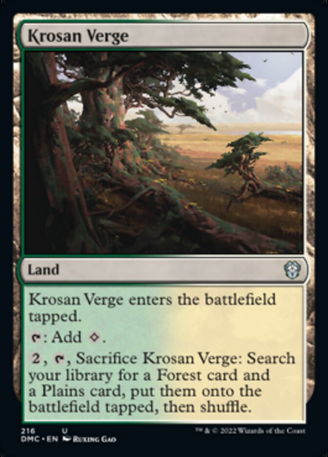 Krosan Verge [Dominaria United Commander] | Play N Trade Winnipeg