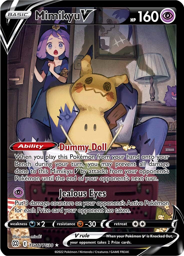 Mimikyu V (TG16/TG30) [Sword & Shield: Brilliant Stars] | Play N Trade Winnipeg