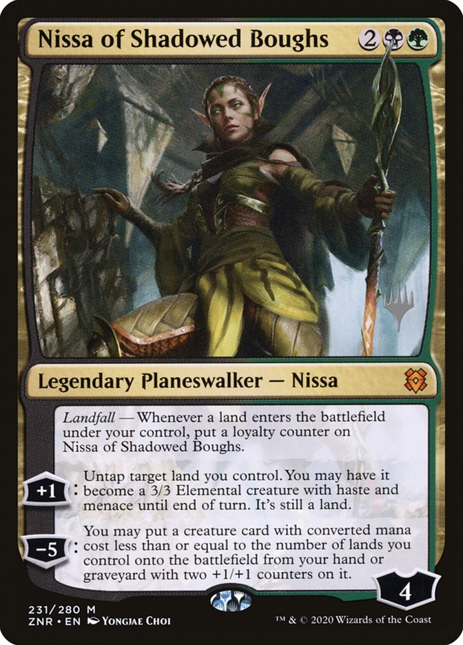 Nissa of Shadowed Boughs (Promo Pack) [Zendikar Rising Promos] | Play N Trade Winnipeg