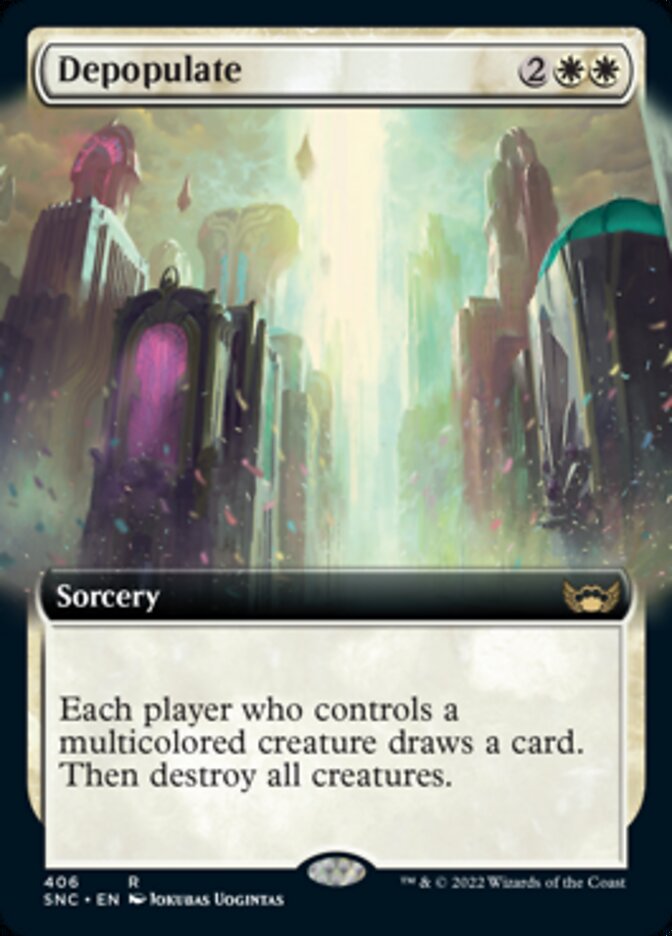 Depopulate (Extended Art) [Streets of New Capenna] | Play N Trade Winnipeg