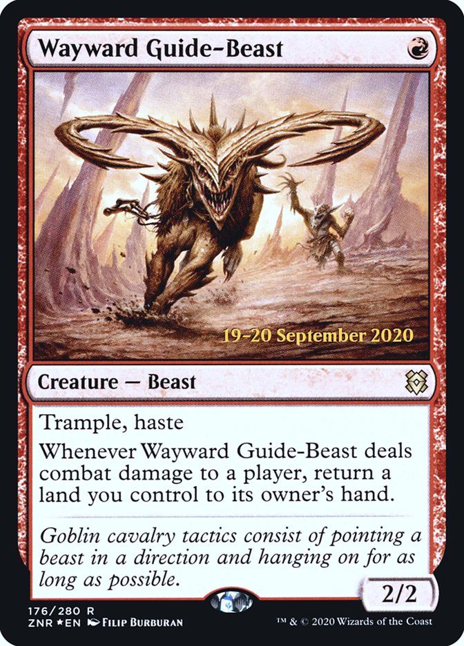 Wayward Guide-Beast [Zendikar Rising Prerelease Promos] | Play N Trade Winnipeg