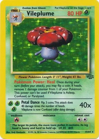 Vileplume (15/64) [Jungle Unlimited] | Play N Trade Winnipeg