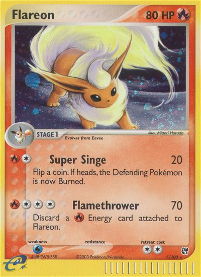 Flareon (5/100) [EX: Sandstorm] | Play N Trade Winnipeg